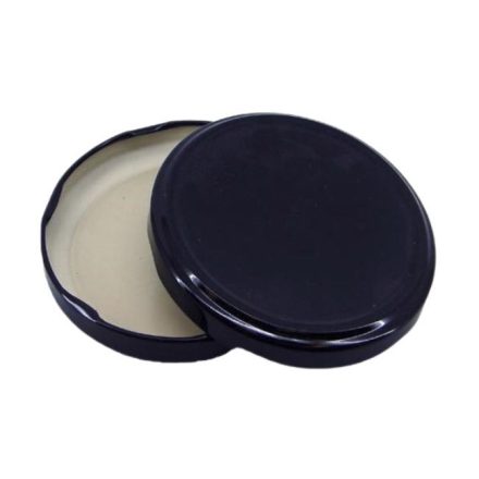 Fekete befőttesüveg-tető – 82 mm