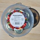 Konzerves üveg tetővel - 195 ml, 14db-os, vödrös
