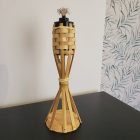 Asztal bambusz fáklya