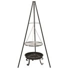 Állványos grillsütő, tűzrakó