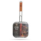 Hús grillező rács fa nyéllel