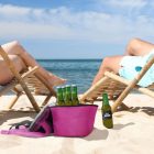 Termorekeszes strandtáska - rózsaszín