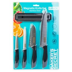 5 darabos konyhai kés szett mágneses tartóval