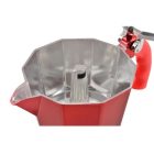 3 személyes kotyogós kávéfőző - piros