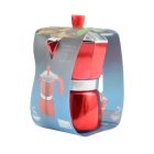 3 személyes kotyogós kávéfőző - piros