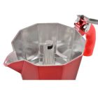 6 személyes kotyogós kávéfőző - piros