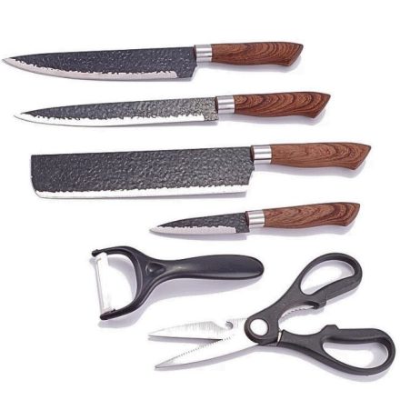 6 részes rozsdamentes késkészlet 