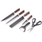 6 részes rozsdamentes késkészlet 