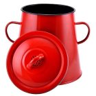 Zománcozott zsírosbödön 5 literes – piros