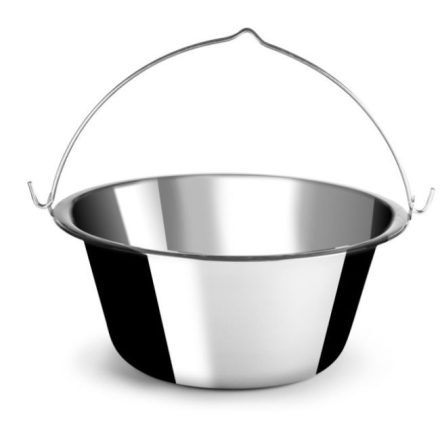 Rozsdamentes bogrács - 22 liter