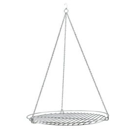 Rozsdamentes Grillrács 60cm + lánc