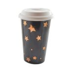 Kerámia bögre fedővel