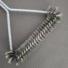 Grillrács tisztító kefe - bronz