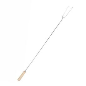 Villás grillnyárs, szalonnasütő nyárs - 70 cm csavart