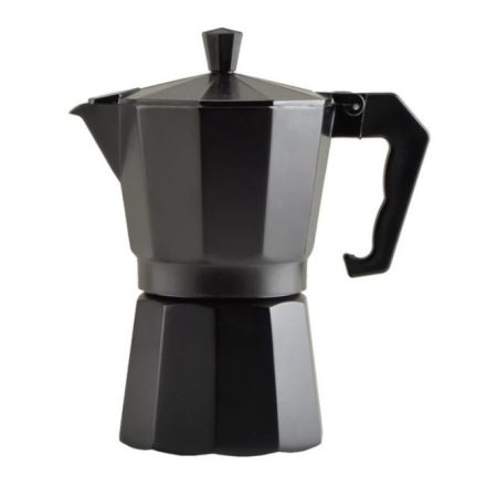 6 személyes kotyogós kávéfőző - fekete