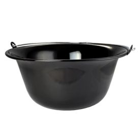 Zománcozott gulyás bogrács - 14 liter fekete