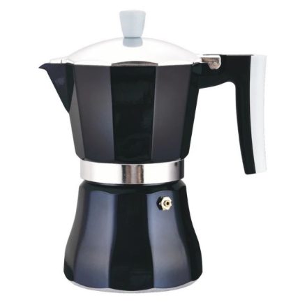 3 személyes kotyogós kávéfőző - aluminium, indukciós, indigókék