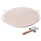 Pizzakő pizzavágóval - 33 cm