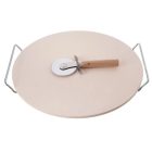 Pizzakő pizzavágóval - 33 cm