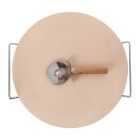 Pizzakő pizzavágóval - 33 cm