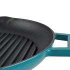 Zománcozott Öntöttvas Grill Szeletsütő - türkizkék