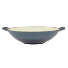 Zománcozott Öntöttvas Wok - 37 cm, acélkék