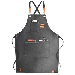 BBQ Kötény - Szürke, vastag, vászon - 68x75 cm