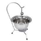 Állvány tálaló bográcshoz - krómózott