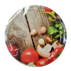 Zöldséges befőttesüveg-tető – 82 mm, 10 db/cs