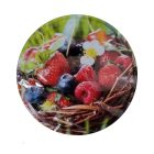 Gyümölcsös befőttesüveg-tető – 82 mm, 10 db/cs