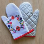 Népi mintás - Edényfogó kesztyű