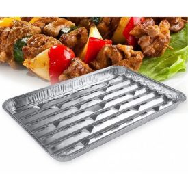 2 részes alumínium grilltálca szett 34 x 23 cm