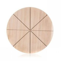 Kerek pizzavágó fa vágódeszka