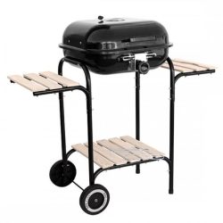 Négyzet alakú faszenes grillsütő fedéllel