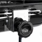 Négyzet alakú faszenes grillsütő fedéllel