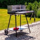 Szögletes faszenes grillsütő