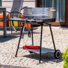 Szögletes faszenes grillsütő