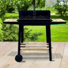 Téglalap alakú görgős faszenes grillsütő