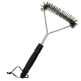 Grillrács tisztító kefe - bronz