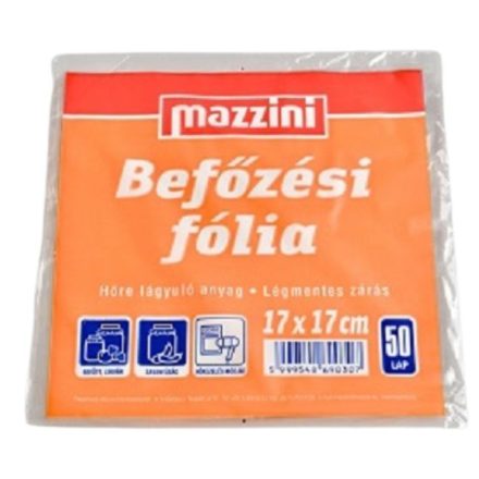 Befőzési fólia 50db 17×17 cm